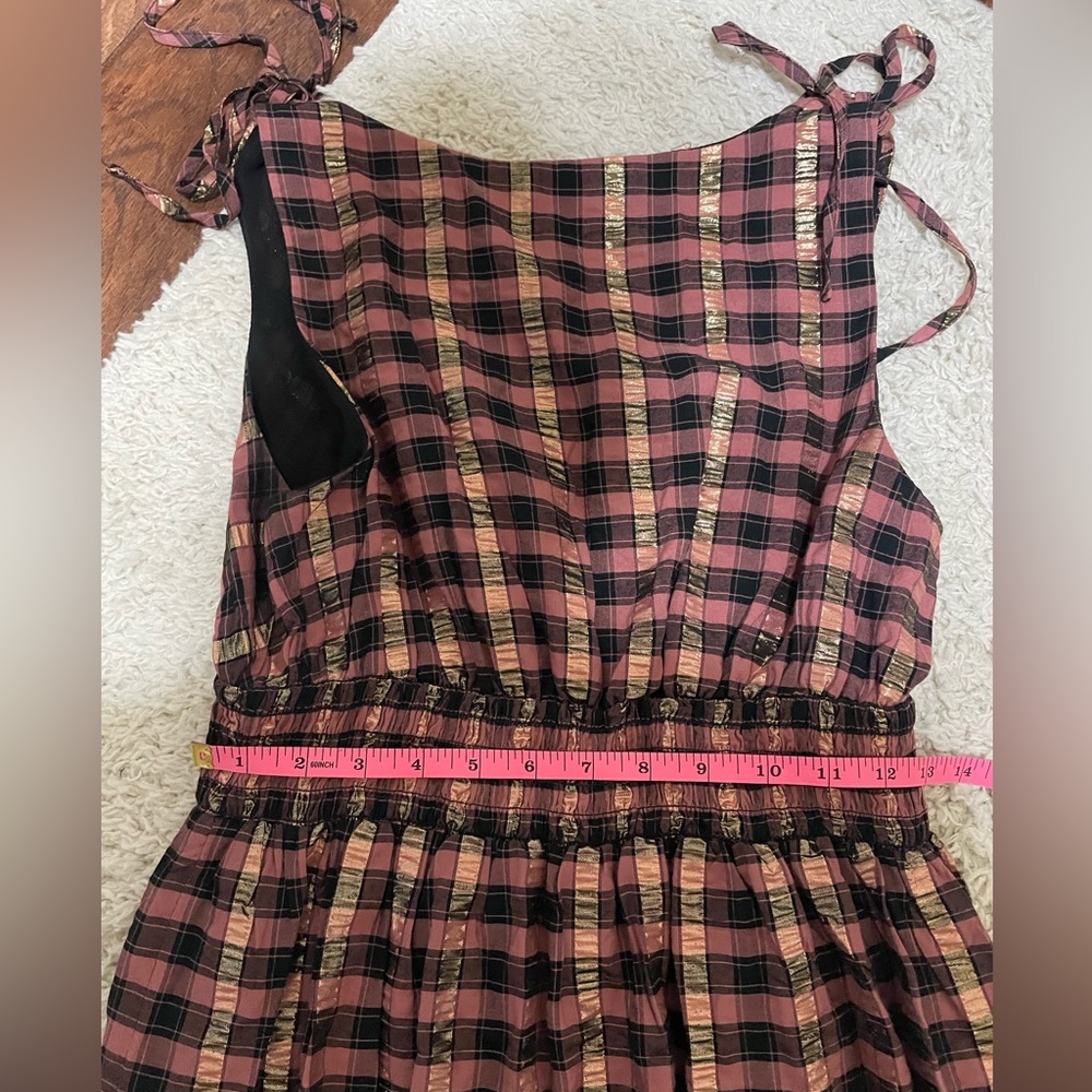 Vince Camuto Pucker Plaid Maxi Dress - Picture 5 of 6